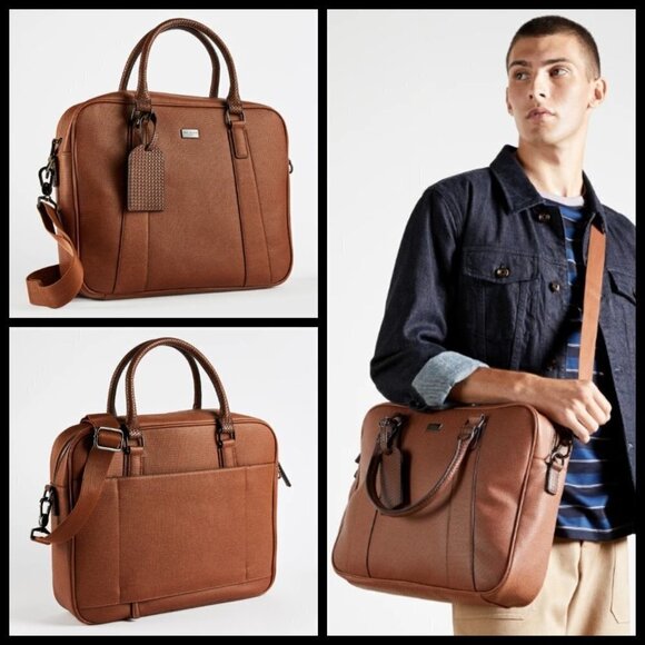 💕TED BAKER💕 Degrees Textured Laptop Briefcase - Picture 3 of 16